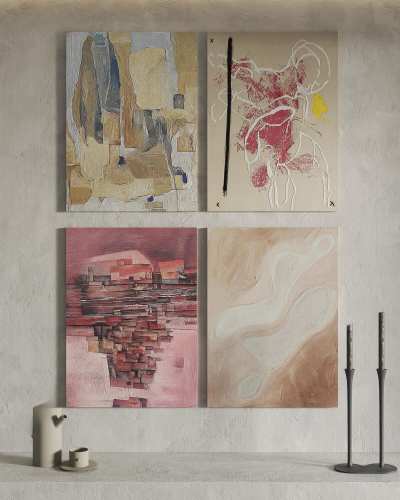 侘寂装饰画3D模型下载